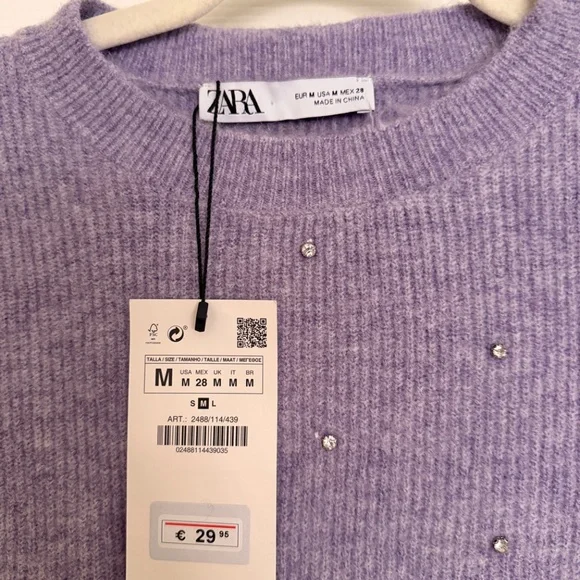 Zara Knit Sweater in lavender - Picture 2 of 3